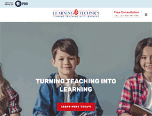 Tablet Screenshot of learningtechnics.com